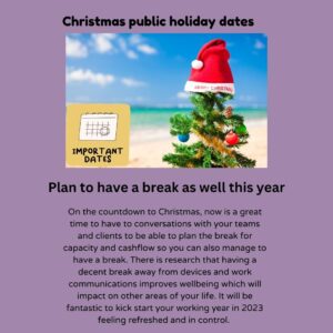 Christmas Public Holiday Dates